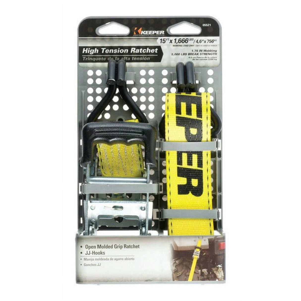 حزام ربط من كيبر 15 قدم X 1-3/4 بوصة أصفر