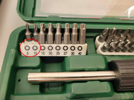 Bosch Screwdriver Set, 46 Pieces - Silver & Green