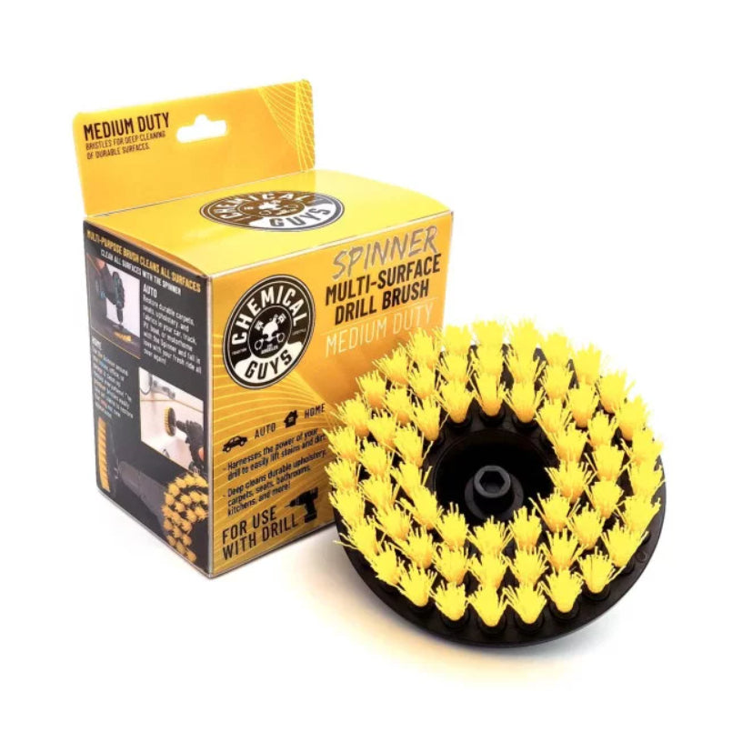 فرشاة سجاد مع ملحق للتركيب كيميكال جايز - أصفر وأسود-2