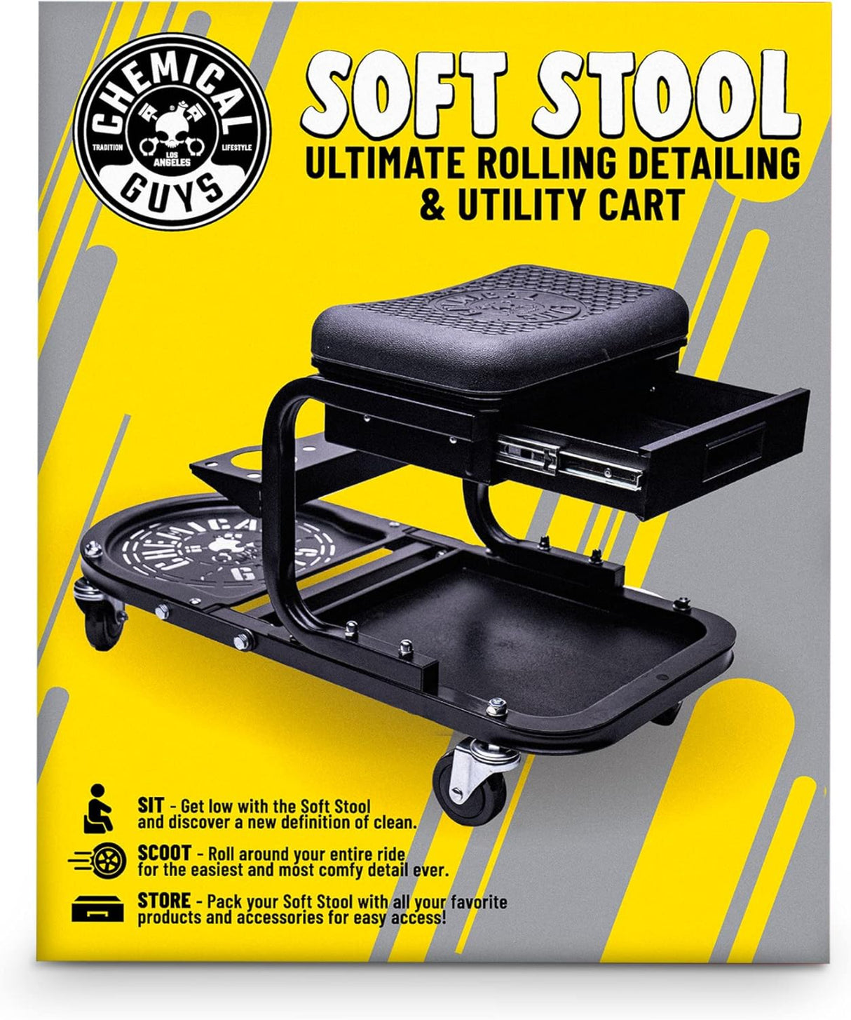 كرسي ناعم لتفاصيل الأدوات كيميكال جايز - أسود-2