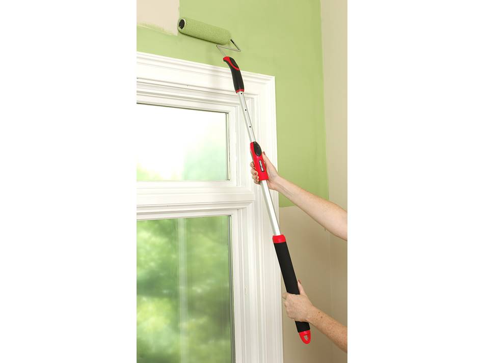 Shoreline Metal Extension Pole, 4" to 8.5", with Soft Foam Handle, Black