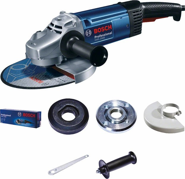 Bosch Angle Grinder, 2000W, 220V, 230mm - Multicolour