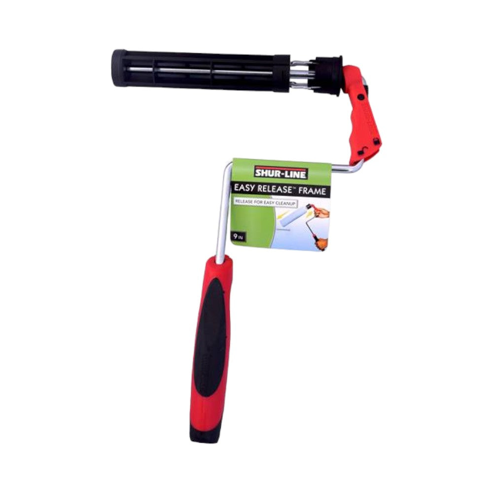 Shoreline Easy Release Metal Reel Frame, 9", Black/Red