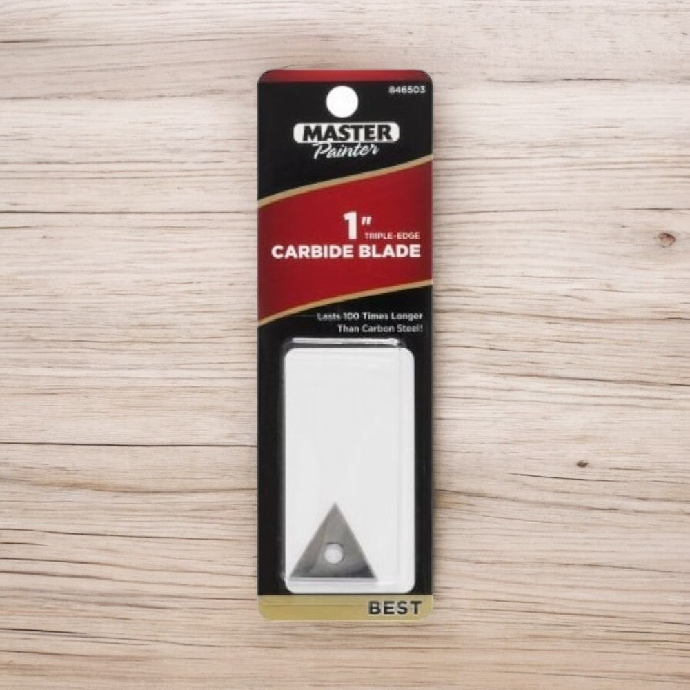 Master Painter 1" Triple Edge Carbide Blade, Silver