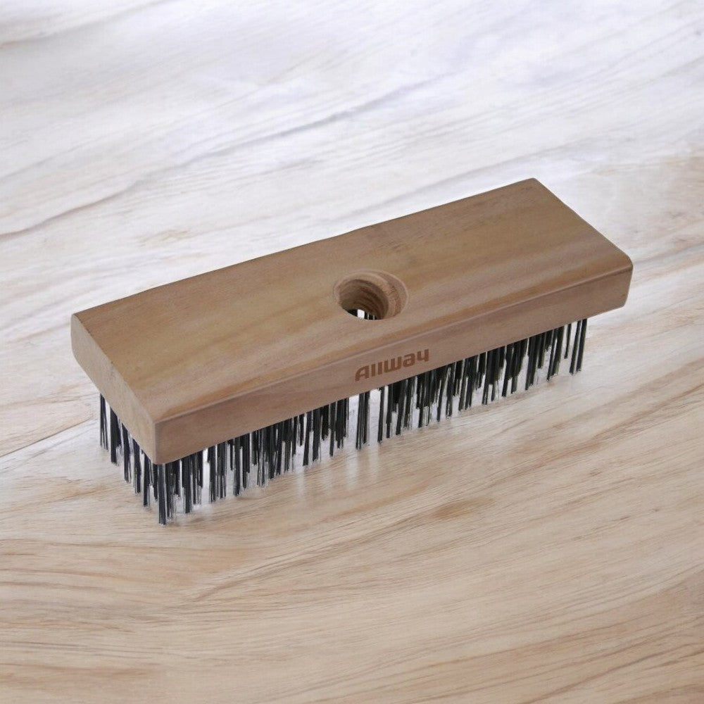 فرشاة فولاذية كربونية بلوك مع مقبض خشبيأسود من أولوي تولز