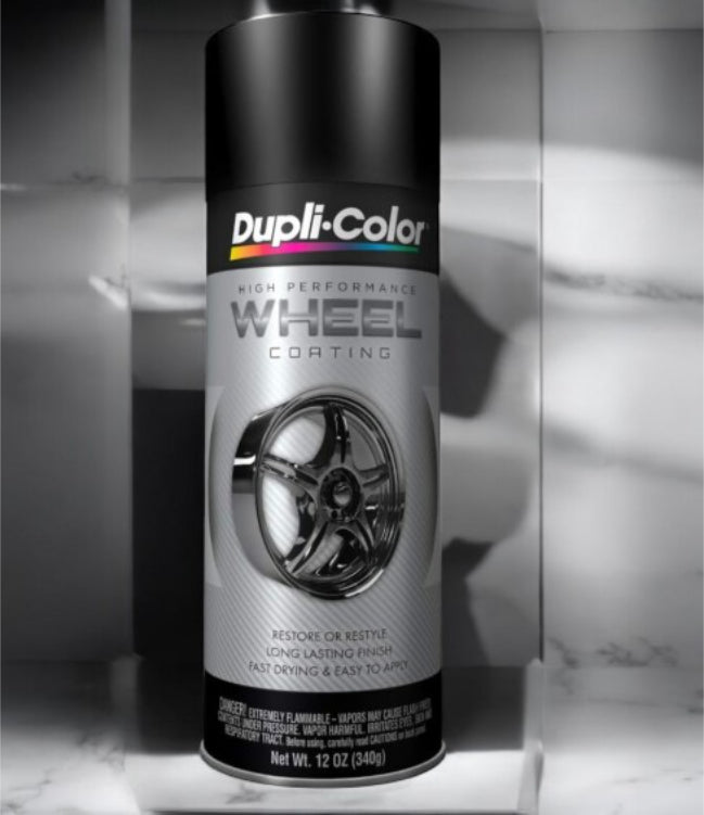 بخاخ طلاء عجلات ساتان عالي الأداء دوبلي كولر، 340 جرام - أسود-2