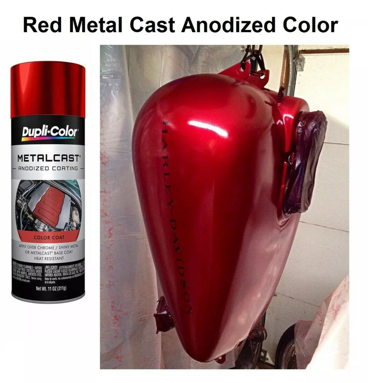 بخاخ طلاء معدني دوبلي كولر، 311 جرام - أحمر مؤكسد-2