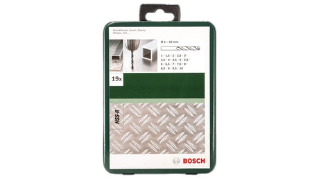 Bosch Steel Fast Cutting Chisel Tip Drill Bit Set, 19 Pieces - Black
