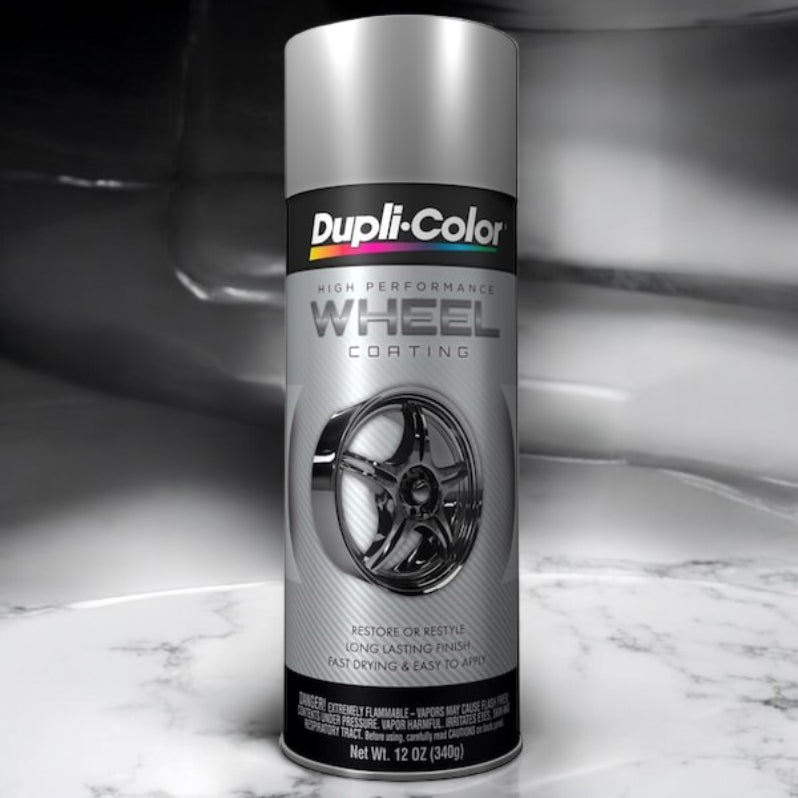 بخاخ طلاء عجلات عالي الأداء دوبلي كولر، 340 جرام - فضي-2