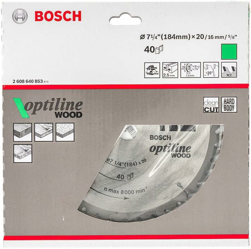 CIRCULAR SAW BLADE WOOD 184X20 X 40T