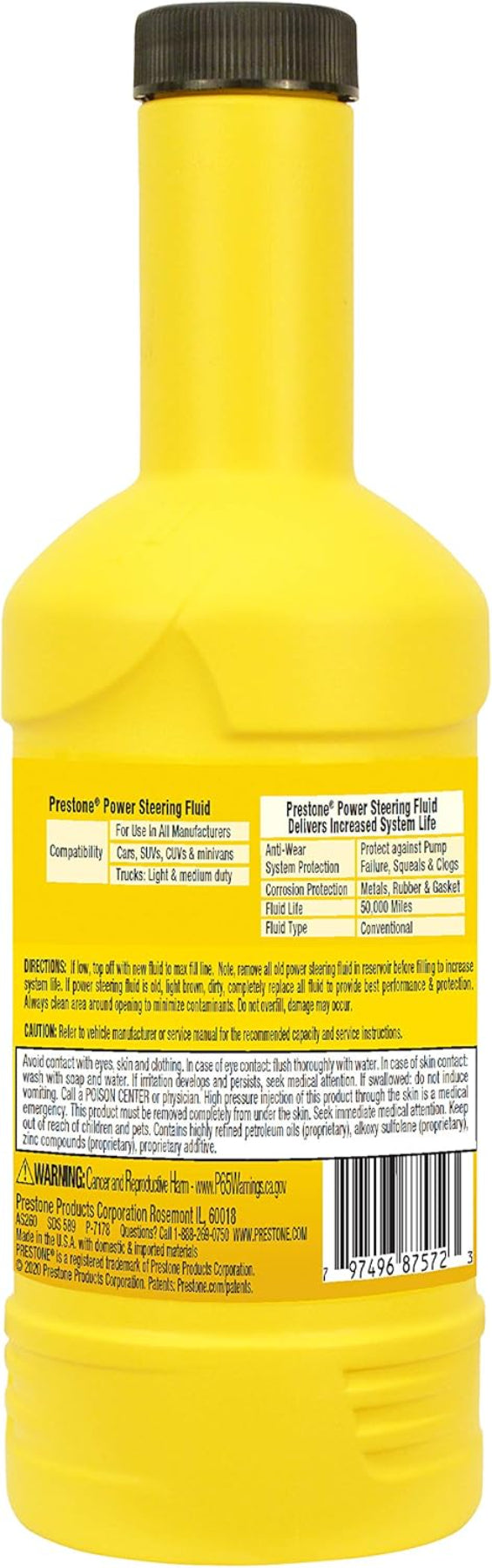 سائل التوجيه المعزز من بريستون 12 أونصة أصفر