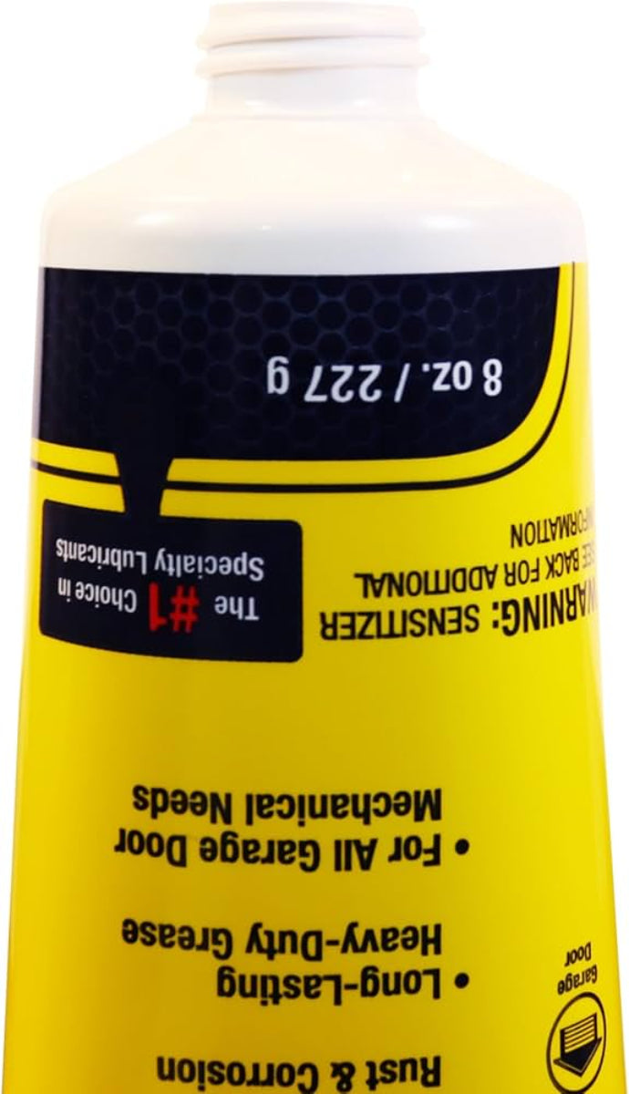 شحم أبواب الجراج من أيه جي اس 8أونصة أصفر وأسود