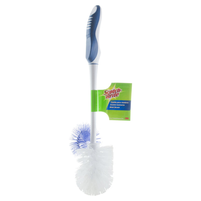 فرشاة سكوتش برايت لحواف المرحاض - أبيض ورمادي