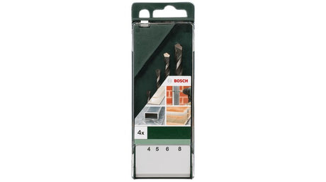 Bosch Multipurpose Drill Bit Set, 4 Pieces - Black