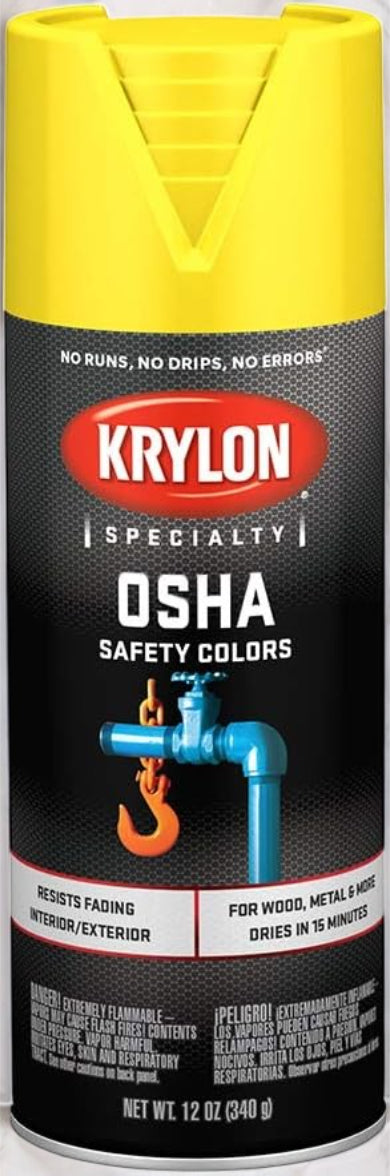 بخاخ طلاء كريلون سيفتي أصفر - 340 جرام-2