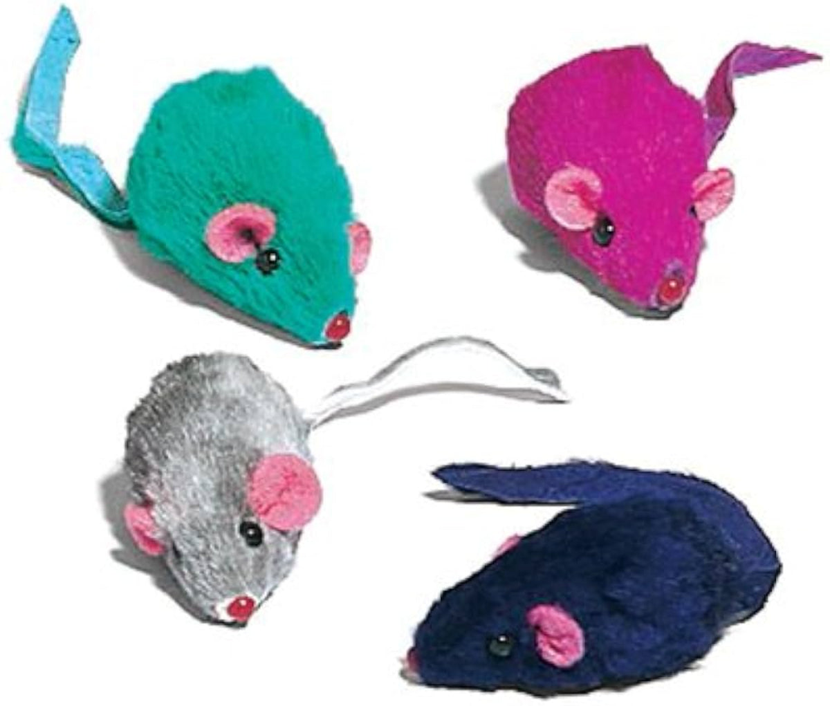 لعبة فئران محشوة للقطط من سبوت 12 قطعة متعدد الألوان