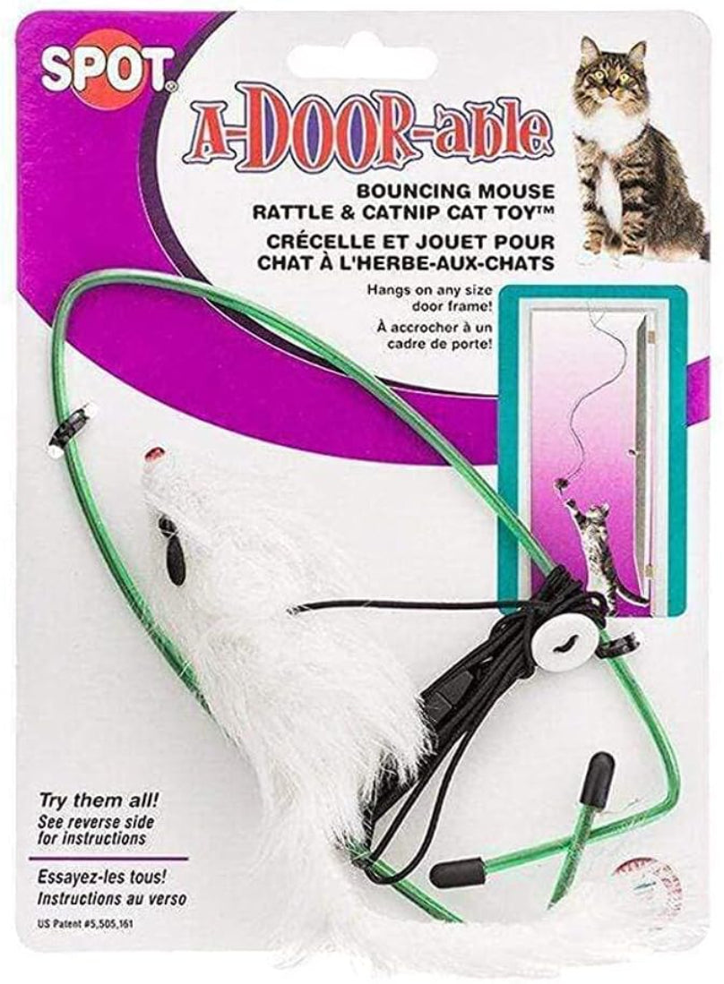 Spot Cat Door Toy Brown