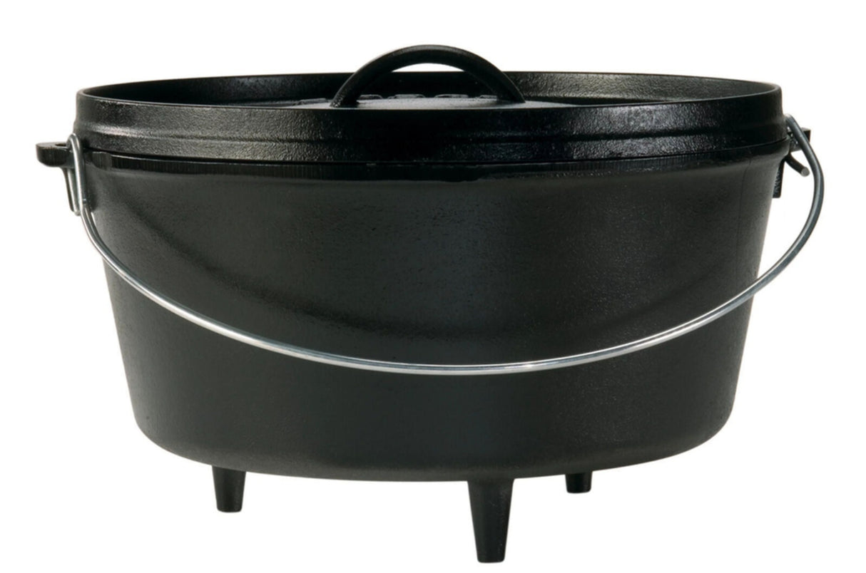 8 Quart Cast Iron Deep Camp Dutch Oven 12 Inch