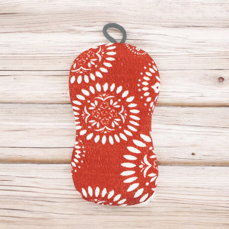 Scrub Sponge- Medallion Red