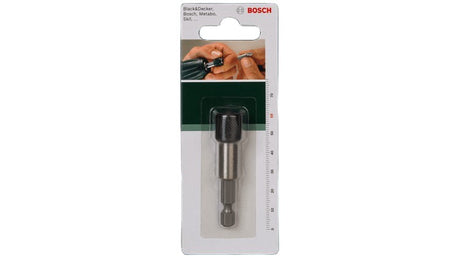 Bosch Quick Change Socket with Hex Shaft, 1/4" - Silver & Black