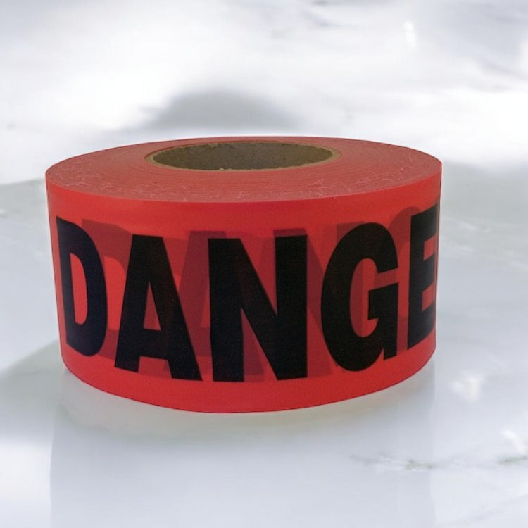 شريط الخطر الأحمر هانسون، 1000 قدم - أحمر-2