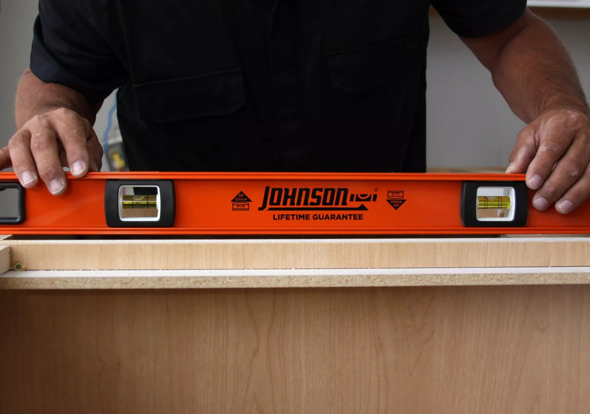 ميزان مستوي الألومنيوم آي-بيم الثقيل جونسون - أحمر-2