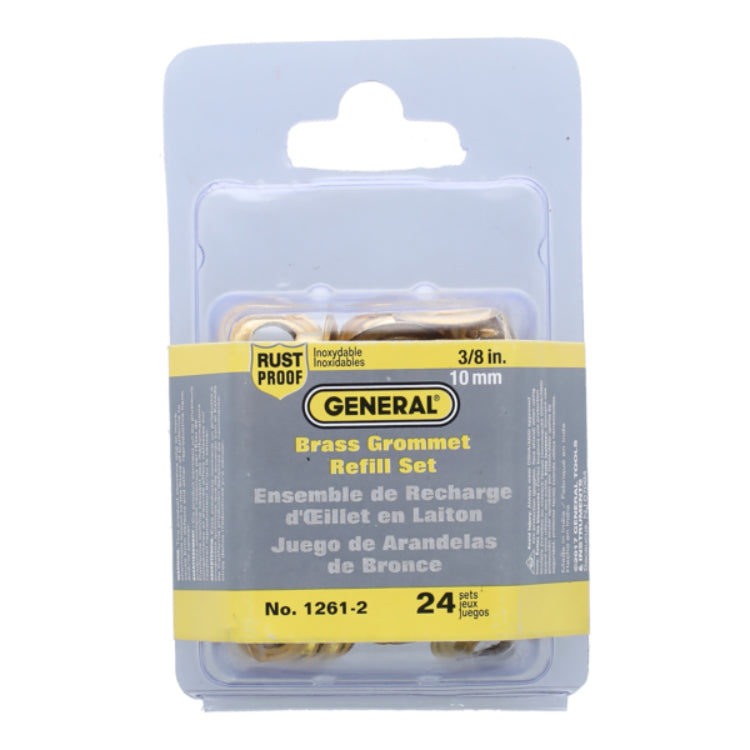 مجموعة حلقات خرز نحاسي مقاوم للصدأ جنرال، 24 قطعة - ذهبي-2