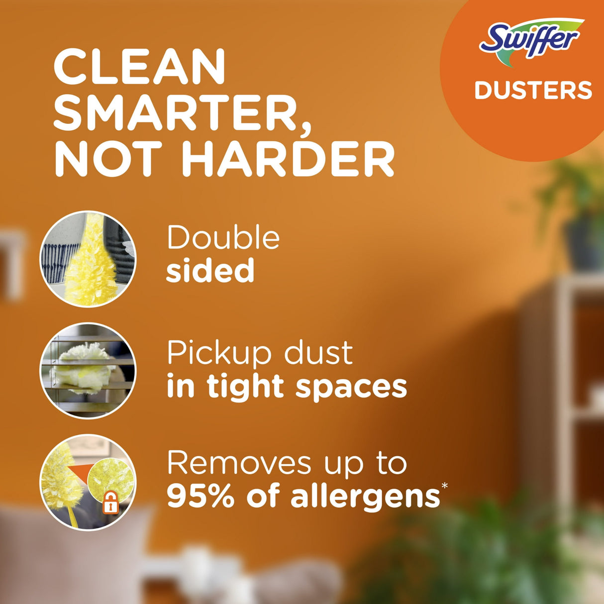 Swiffer 6ft Extra Strong Extendable Handle Cleaning Kit Yellow