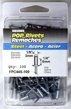 مسامير فولاذية متوسطة إف بي سي - 100 قطعة-2