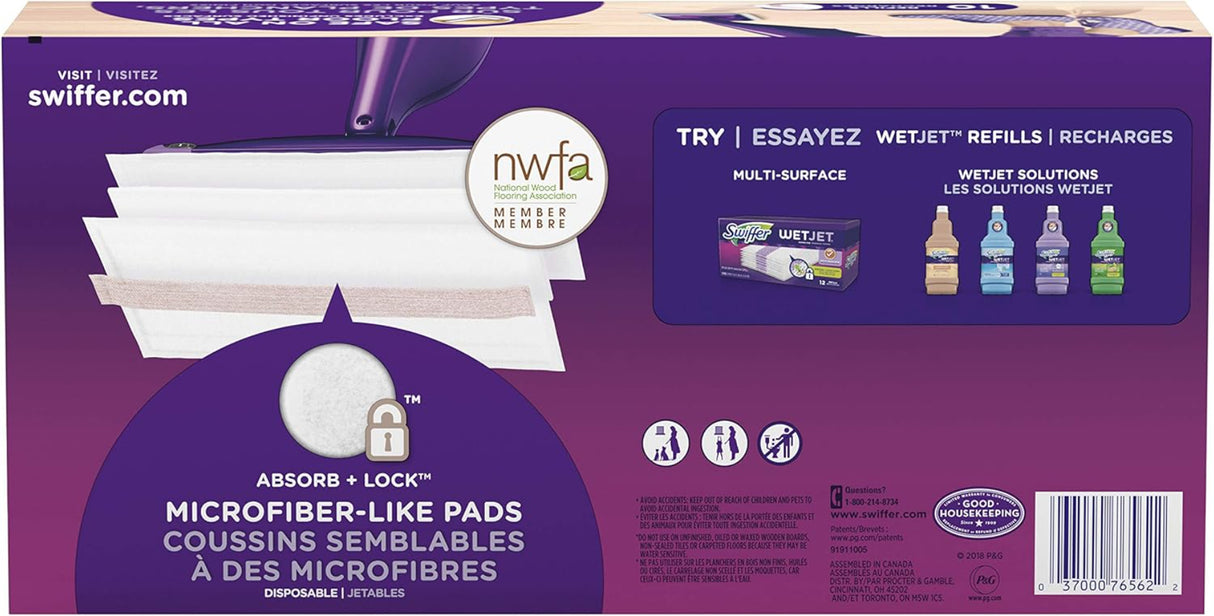 Swiffer Wet Jet Mop Pads 12 Count White