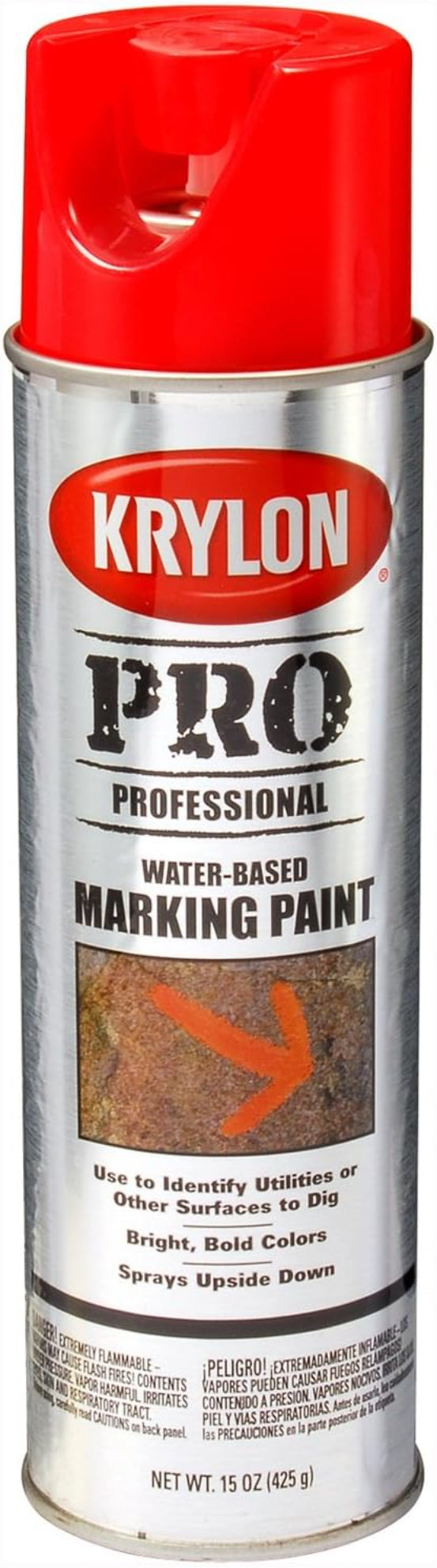 بخاخ طلاء كريلون مائي للتعليم - أحمر فلوريسنت-2