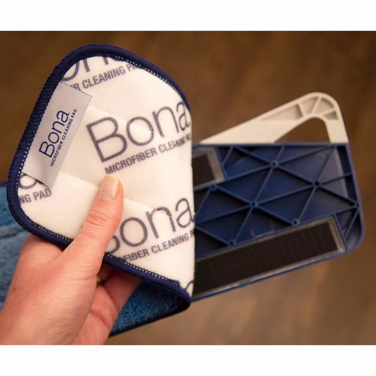 وسادات تنظيف من الألياف الدقيقة من بونا 4 X 15 بوصة 3 قطعة متعدد الألوان