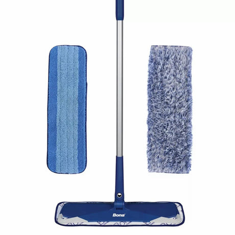 ممسحة أرضيات من الألياف الدقيقة من بونا 4 X 15 بوصة أزرق