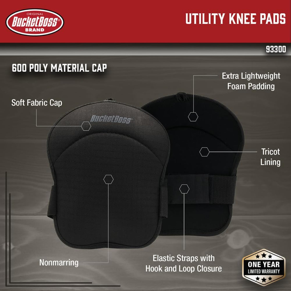 واقي الركبة متعدد الاستخدامات باكت بوس - أسود-2