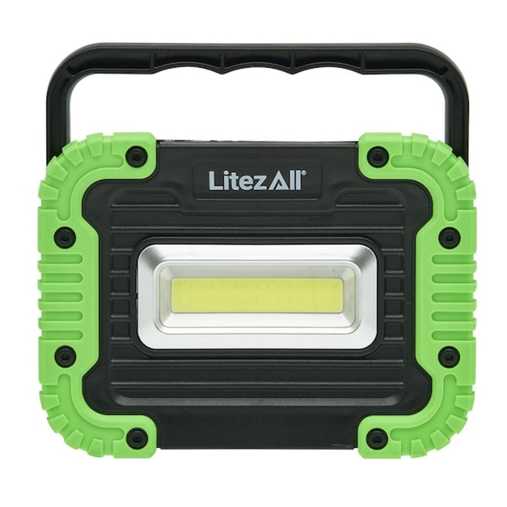 Litz All 1000 Lumens Work Light with Support Stand Black and Green