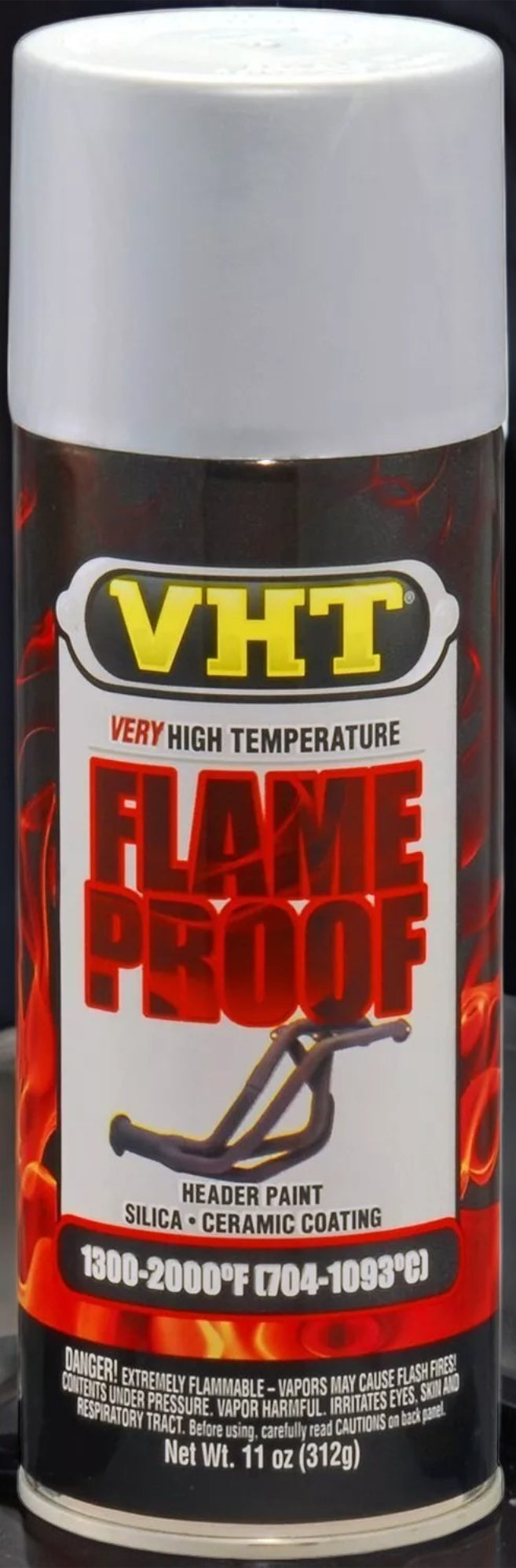 بخاخ طلاء في اتش تي المقاوم للهب، 312 جرام - ألومنيوم مسطح-2