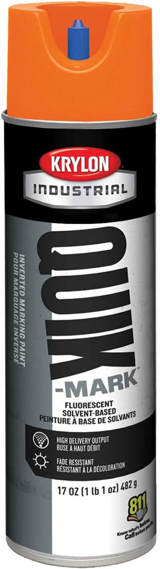 بخاخ طلاء كريلون اندستلريال كويك مارك - برتقالي فلوريسنت-2