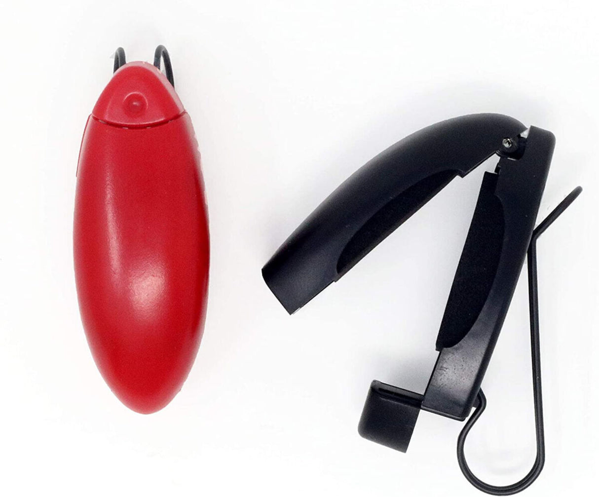 حاملات نظارات شمسية من كستم أكسيسوريز 2 قطعة أحمر وأسود