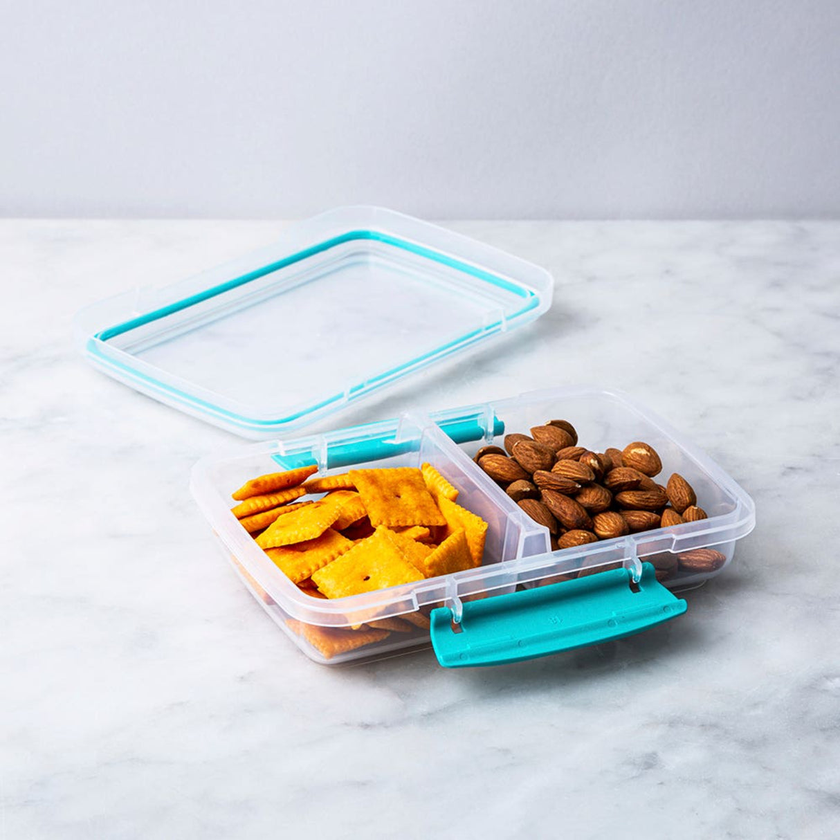 علبة تخزين الطعام سيستيما تو جو، شفافة - 11.8 أونصة-2