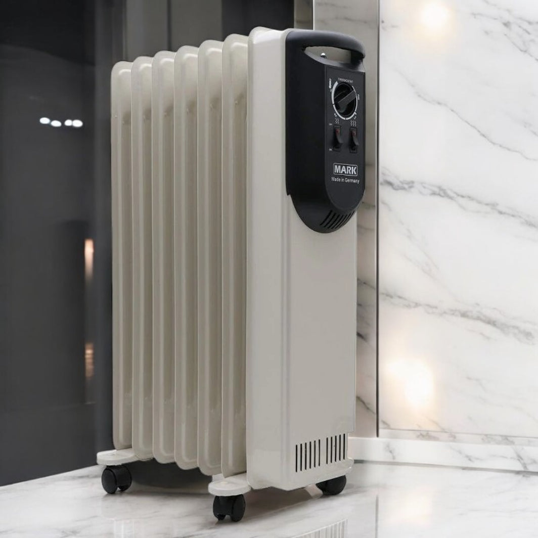 دفاية زيت مارك - 7 ريش، 1500 واط - كريم-2