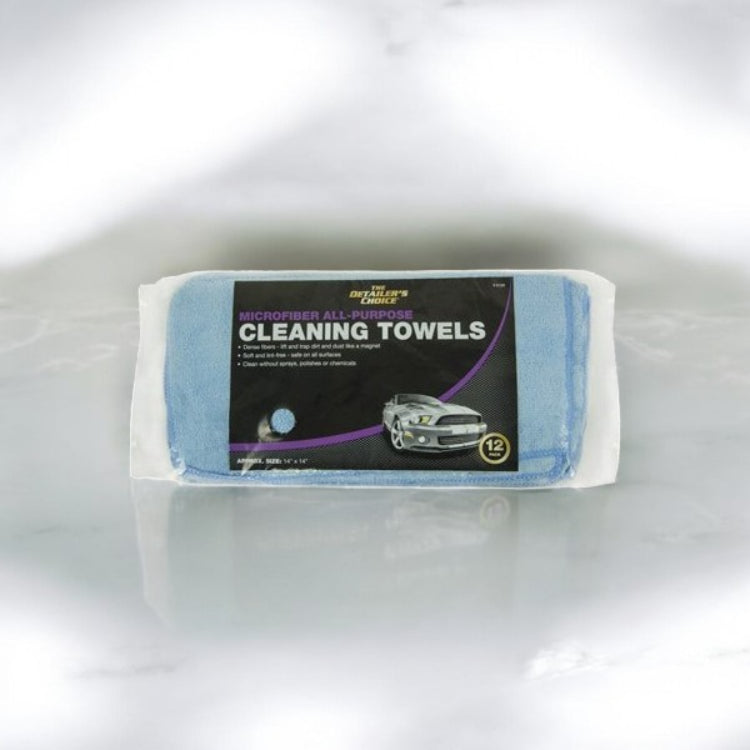 منشفة ميكروفايبر هوكنز، 14 بوصة × 14 بوصة، 18 قطعة - أزرق-2