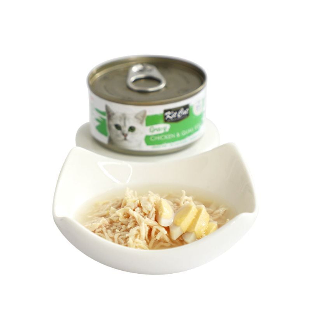طعام قطط رطب بالدجاج وبيض السمان في صلصة كيت كات - 70 جرام-2