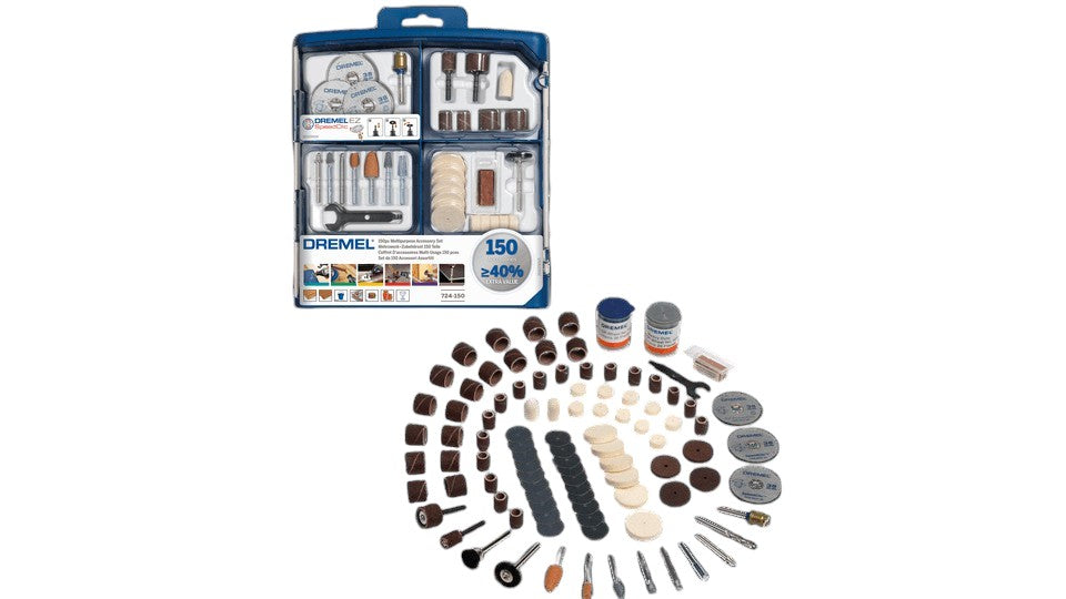 Dremel Rotary Tool Set, 150 Pieces - Multicolor