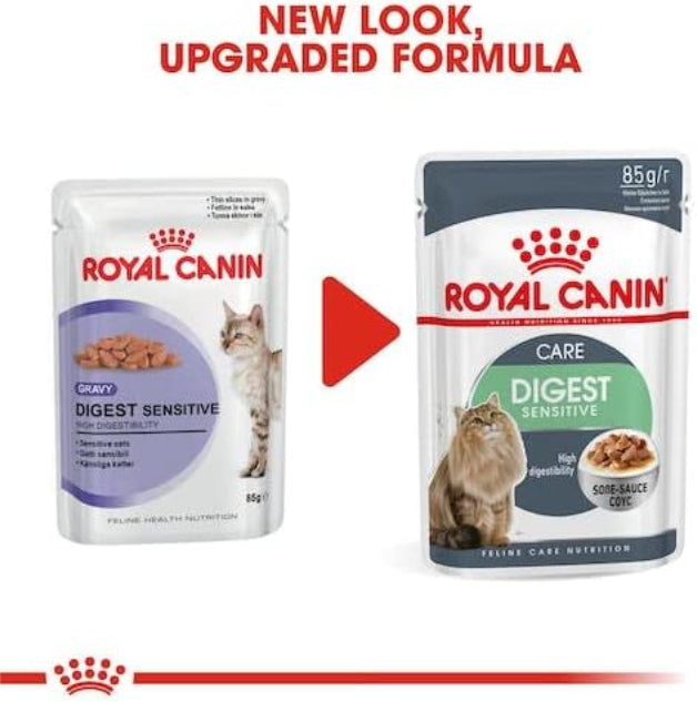 طعام القطط الرطب رويال كانين بالعناية الهضمية بالمرق - 85 جرام-2