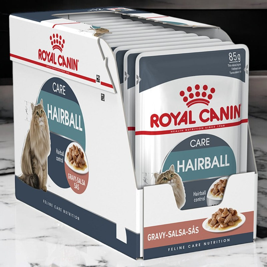 طعام القطط الرطب رويال كانين للحد كرات الشعر بالمرق - 85 جرام-2