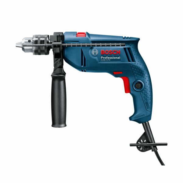 Bosch Electric Hammer Drill, 570W, 13mm, GSB570 - Blue/Black