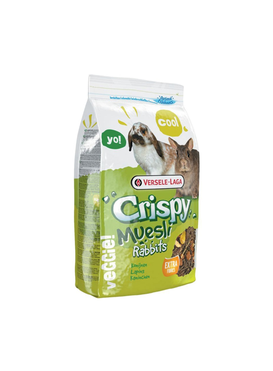 طعام الأرانب الصغيرة فيرسيل لاجا مع الحبوب الموسلية - 400 جرام-2