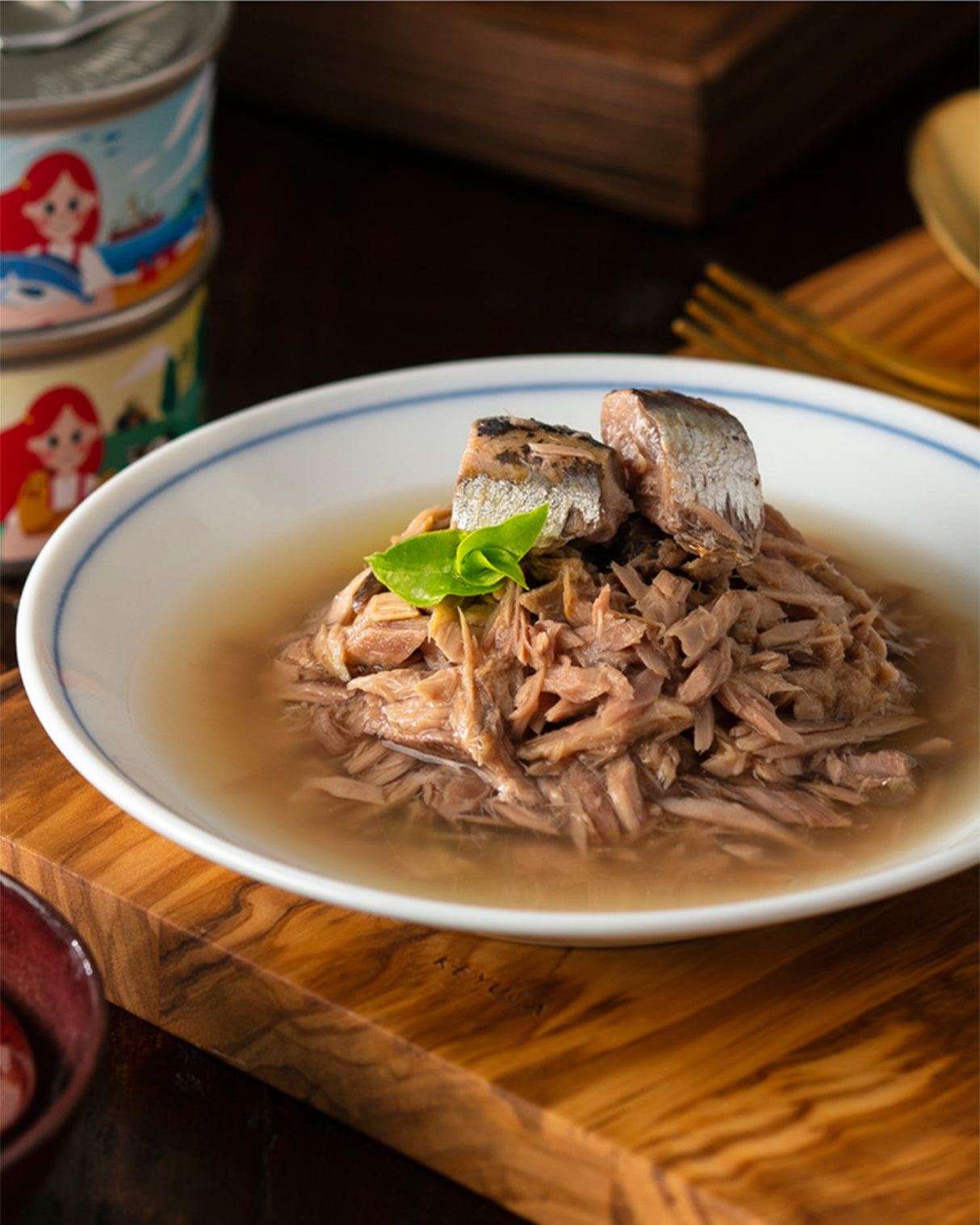 طعام القطط ناتشورال كيتي بالتونة والسردين في المرق - 80 جرام-2