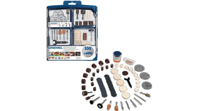 Dremel Rotary Tool Accessory Set, 100 Pieces - Multicolor