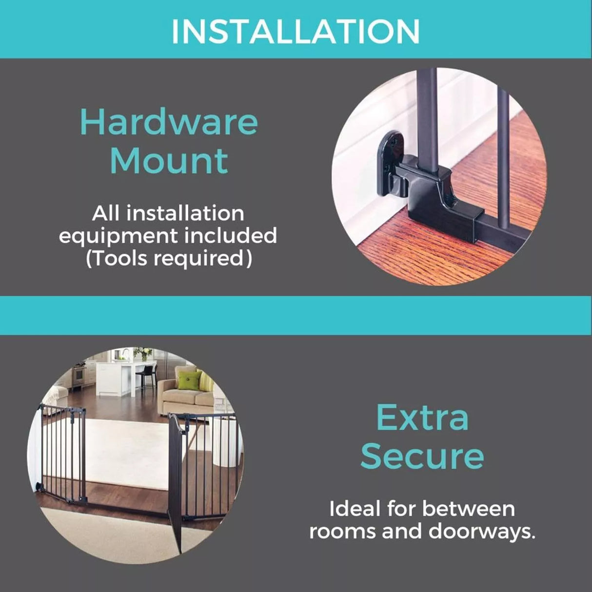 بوابة أطفال نورث ستيتس تودليروو واسعة ديلوكس، 72 بوصة - برونزي-2